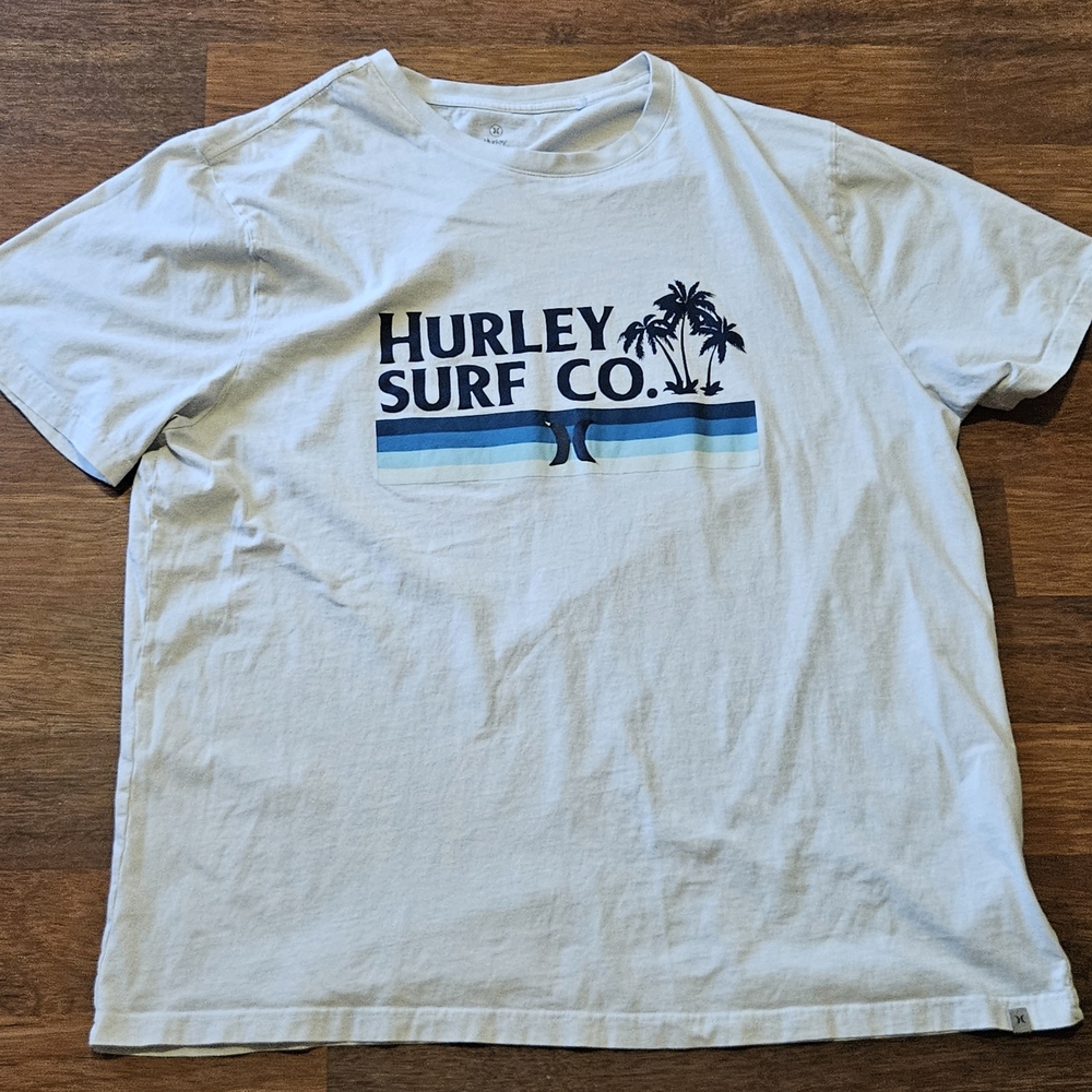 N/A HURLEY mens big &tall T-shirt SIZE 2XL COLOR WHITE